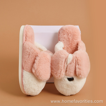 New Flat Soft Plush Fluffy Indoor Bedroom Slippers